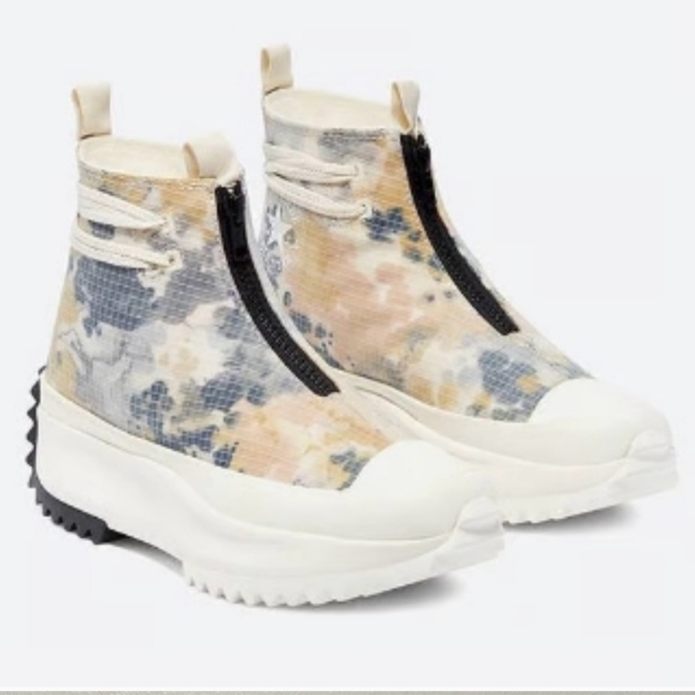 Converse Run Star Hike Zip HI Egret/White/Black Men's 8/Women's 9.5